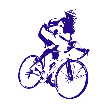 Engraving Decals Racing Cyclist Bike Bicycle Car Body Decoration