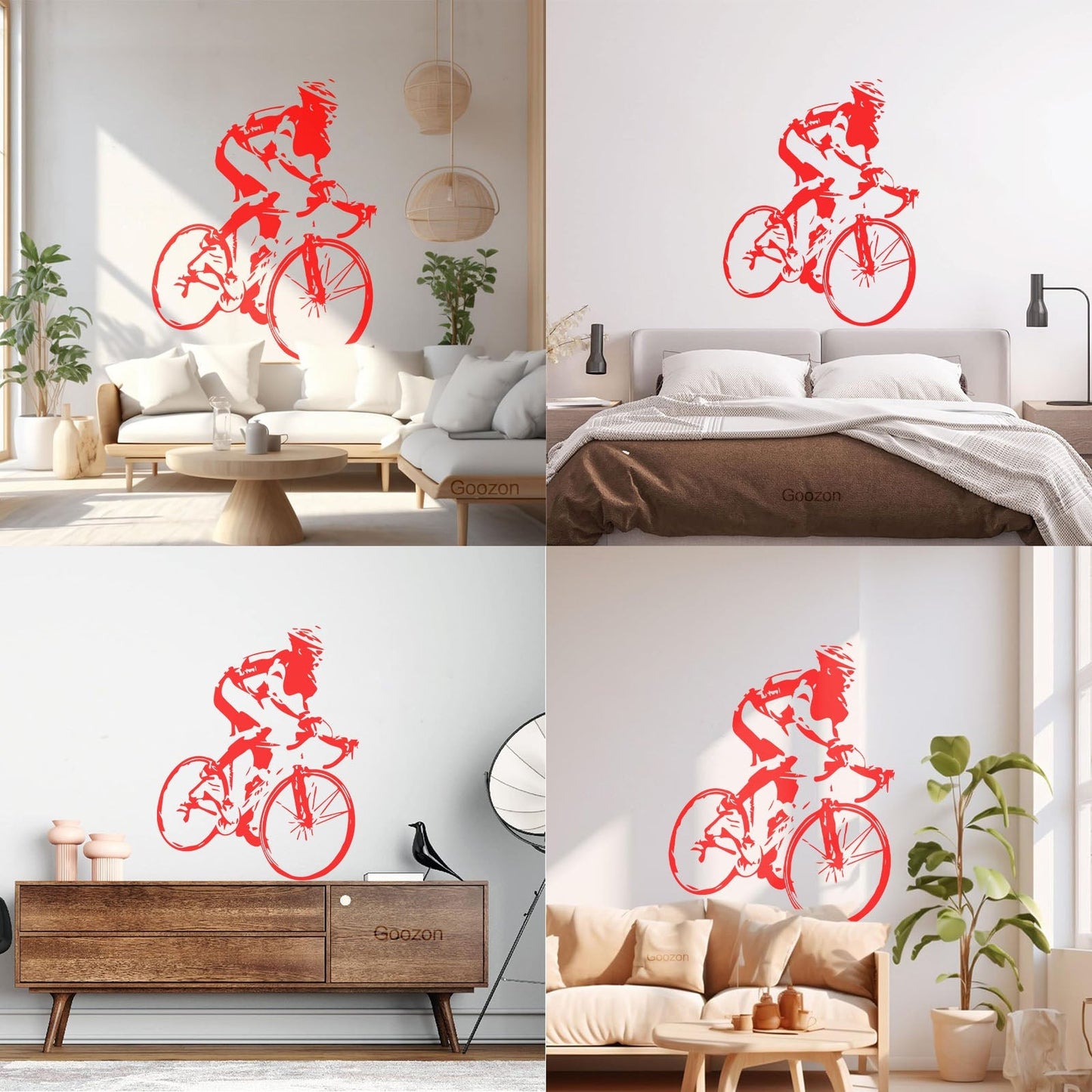 Engraving Decals Racing Cyclist Bike Bicycle Car Body Decoration