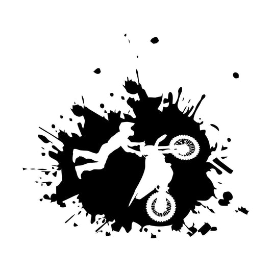 Wall Stickers Paster Paper Sport Race Biker Freestyle Motorcycle Speeds Glass Stickers