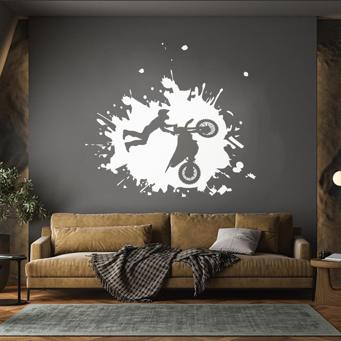 Wall Stickers Paster Paper Sport Race Biker Freestyle Motorcycle Speeds Glass Stickers