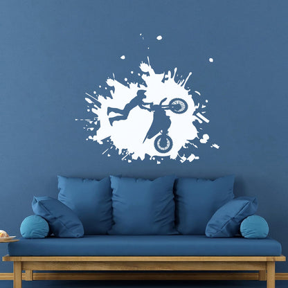 Wall Stickers Paster Paper Sport Race Biker Freestyle Motorcycle Speeds Glass Stickers