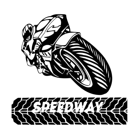 Fine Carving Decals Biker Bike Motorcycle Racer Race Extreme Sports Self Adhesive