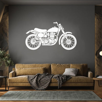 Wall Decals Pvc Transport Motorcycle Garage Bike Easy Installation