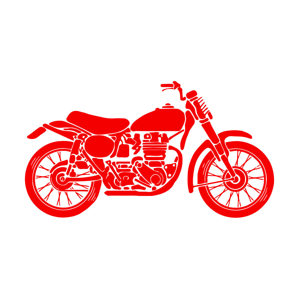 Wall Decals Pvc Transport Motorcycle Garage Bike Easy Installation