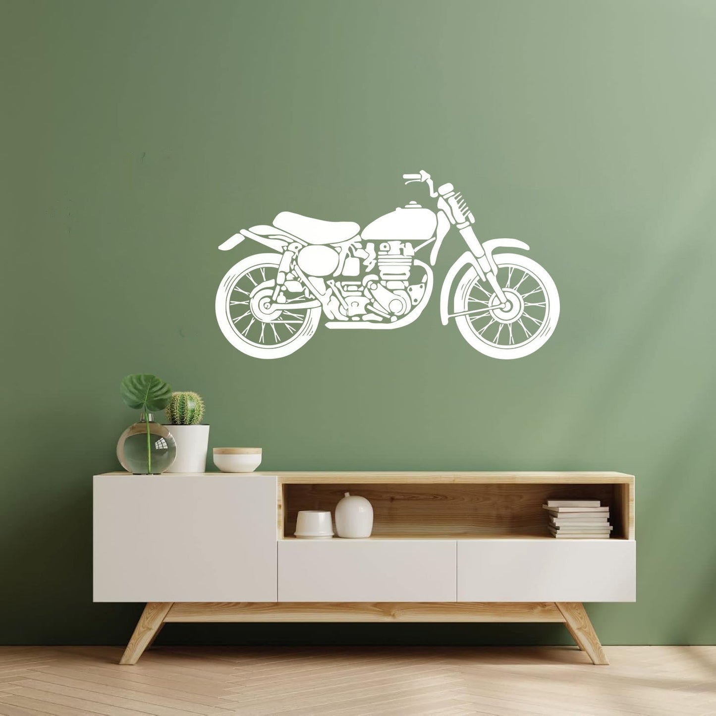 Wall Decals Pvc Transport Motorcycle Garage Bike Easy Installation