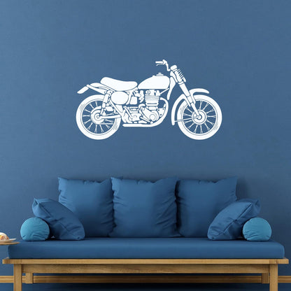 Wall Decals Pvc Transport Motorcycle Garage Bike Easy Installation