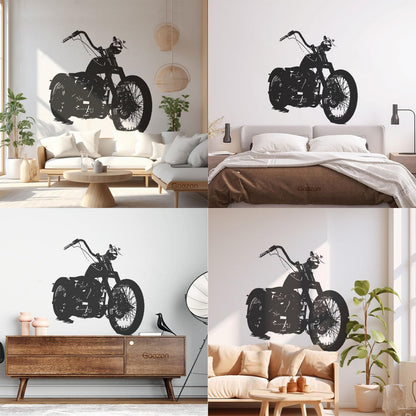 Vinyl Wall Decals Bike Biker Motorcycle Garage Speed Race Personalized Customization