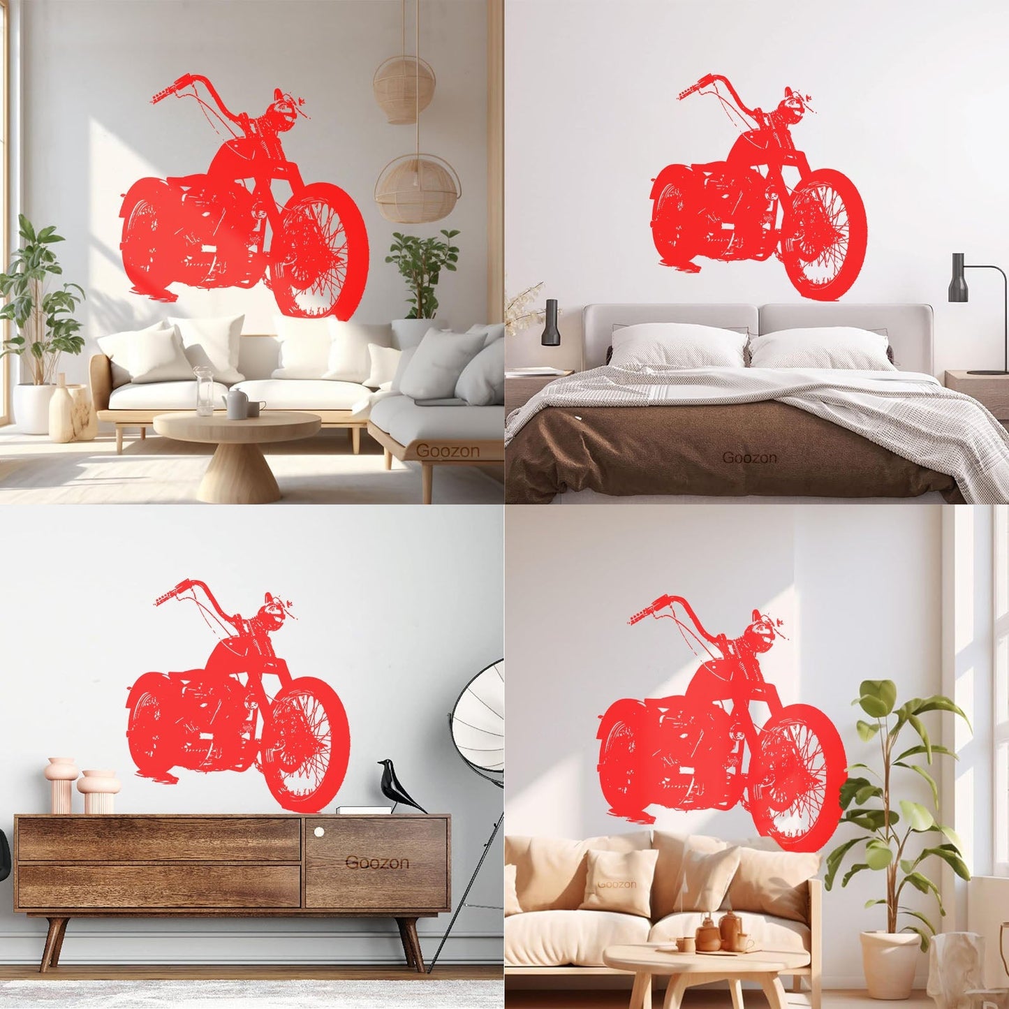 Vinyl Wall Decals Bike Biker Motorcycle Garage Speed Race Personalized Customization