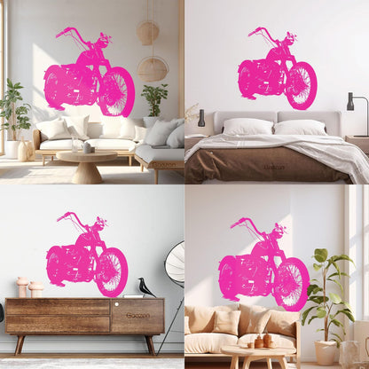 Vinyl Wall Decals Bike Biker Motorcycle Garage Speed Race Personalized Customization
