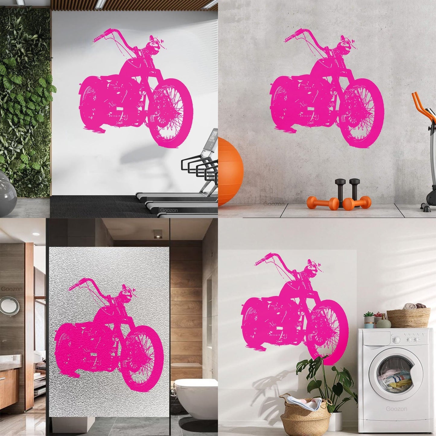Vinyl Wall Decals Bike Biker Motorcycle Garage Speed Race Personalized Customization