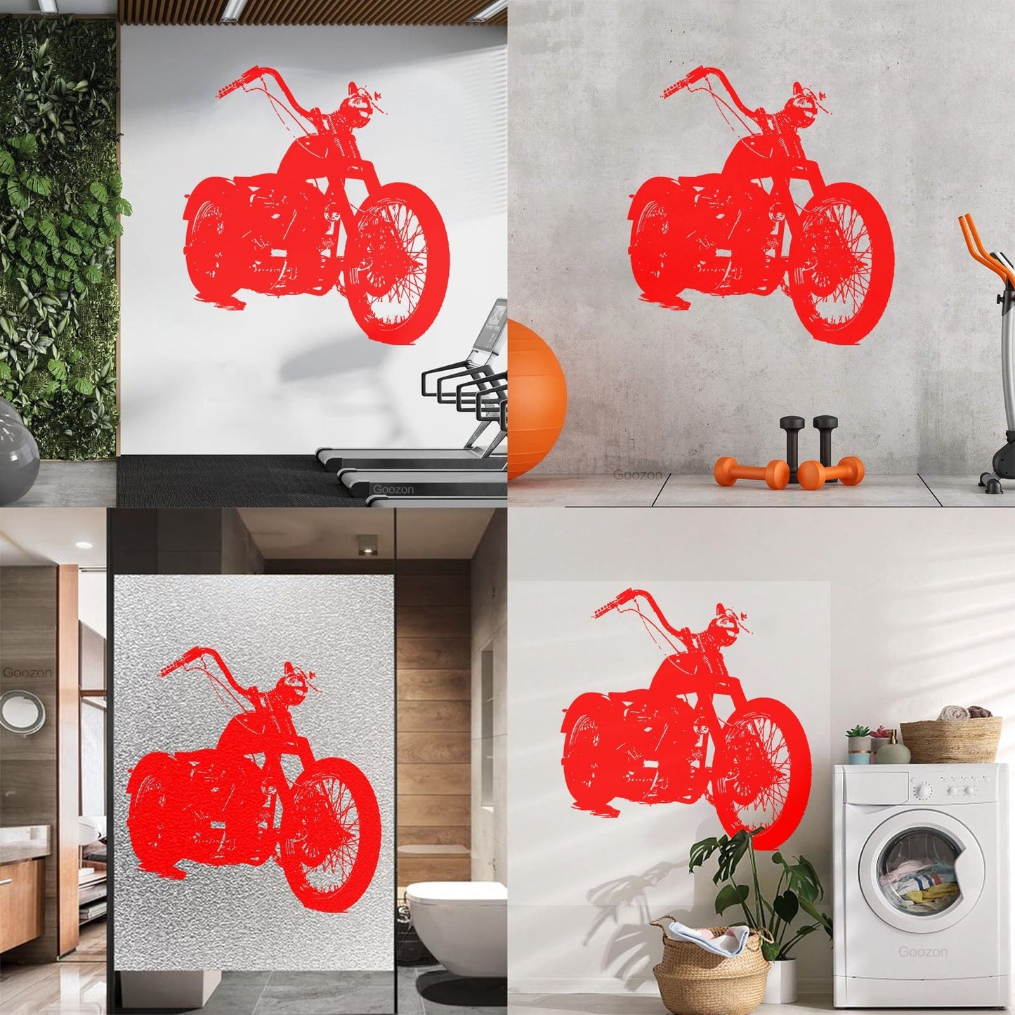 Vinyl Wall Decals Bike Biker Motorcycle Garage Speed Race Personalized Customization