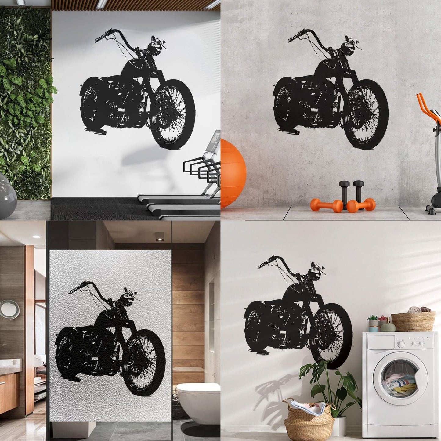Vinyl Wall Decals Bike Biker Motorcycle Garage Speed Race Personalized Customization