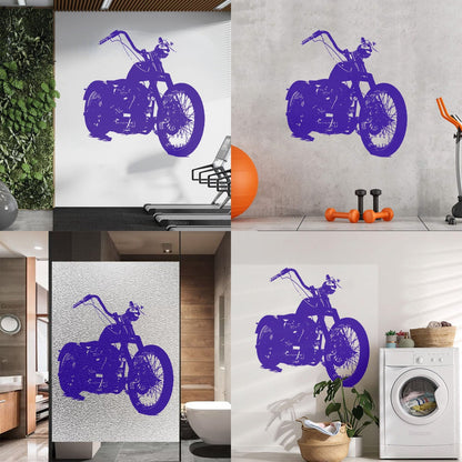 Vinyl Wall Decals Bike Biker Motorcycle Garage Speed Race Personalized Customization