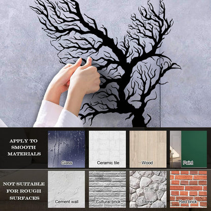 Abstract Bird Branches Tribal Home Idea Engraving Stickers Removable Without Leaving Glue