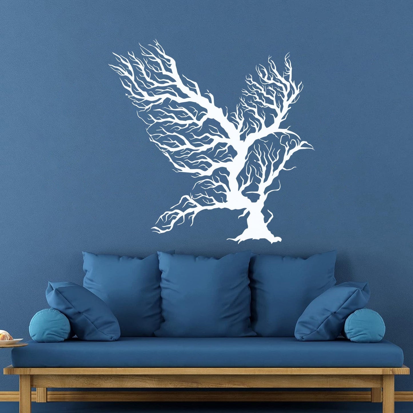 Abstract Bird Branches Tribal Home Idea Engraving Stickers Removable Without Leaving Glue