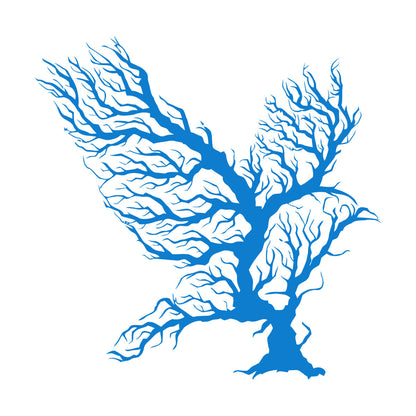 Abstract Bird Branches Tribal Home Idea Engraving Stickers Removable Without Leaving Glue