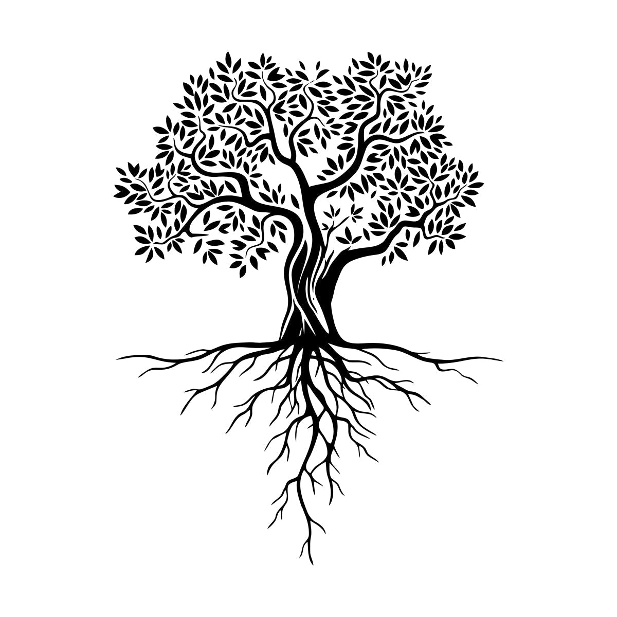 Wall Decals Pvc Abstract Tree Roots Branches Leaves Forest Do Not Damage The Wall Surface