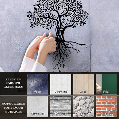 Wall Decals Pvc Abstract Tree Roots Branches Leaves Forest Do Not Damage The Wall Surface