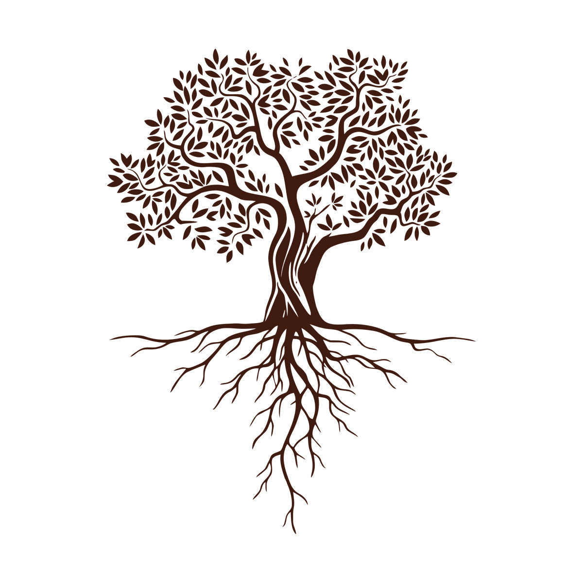 Wall Decals Pvc Abstract Tree Roots Branches Leaves Forest Do Not Damage The Wall Surface