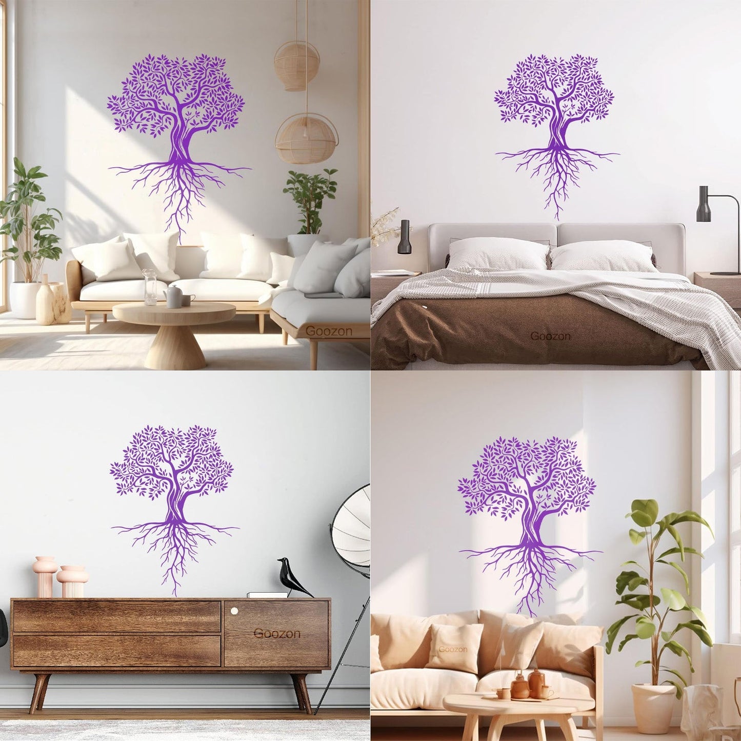 Wall Decals Pvc Abstract Tree Roots Branches Leaves Forest Do Not Damage The Wall Surface