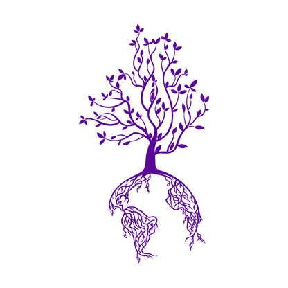 Lettering Stickers Abstract World Tree Branch Roots Natural Forest Multi Color Selection