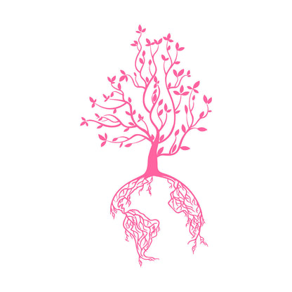 Lettering Stickers Abstract World Tree Branch Roots Natural Forest Multi Color Selection