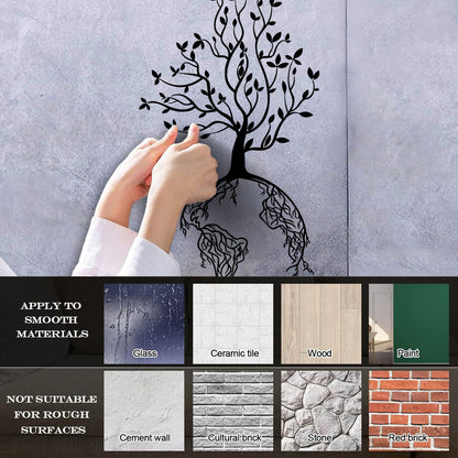 Lettering Stickers Abstract World Tree Branch Roots Natural Forest Multi Color Selection