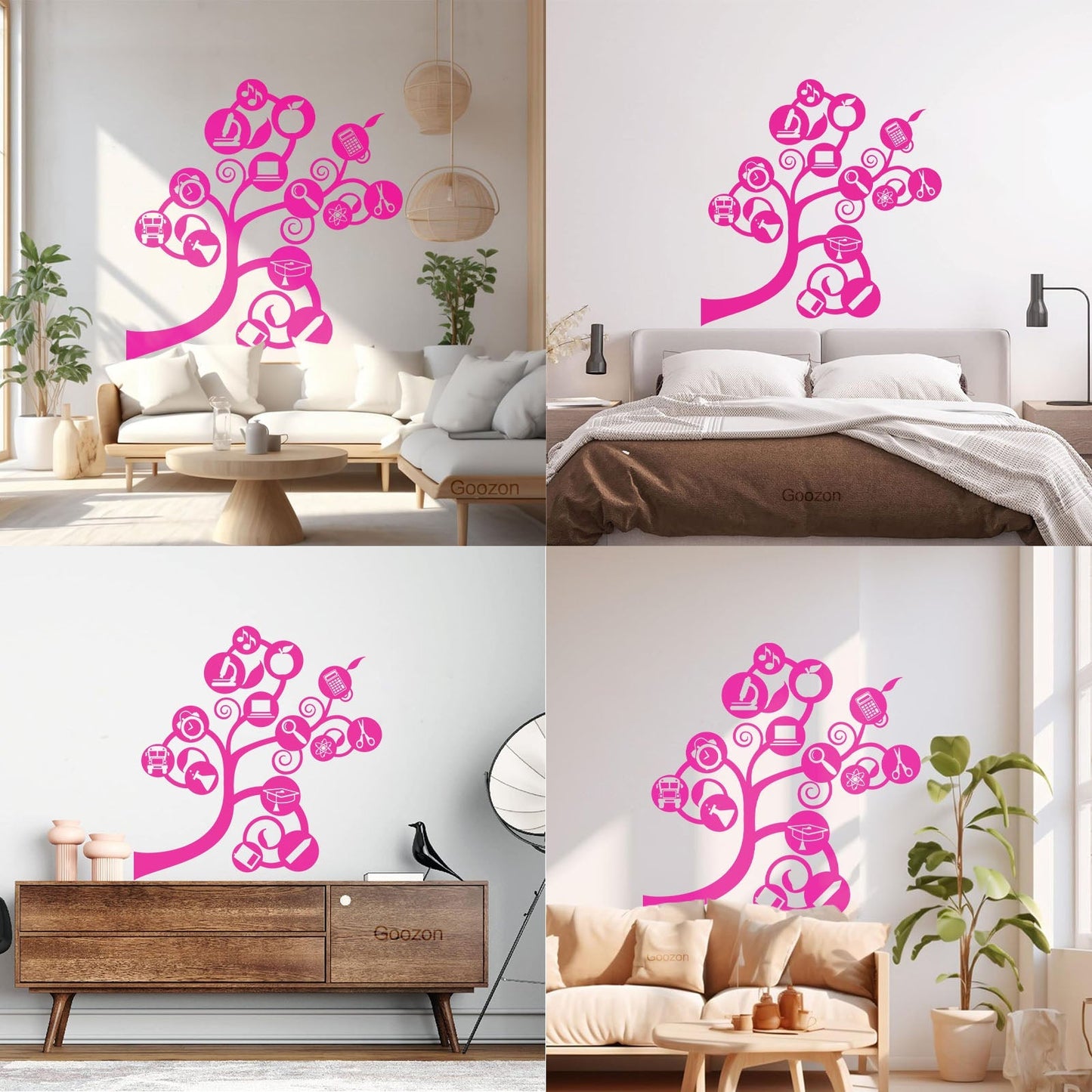 Mural And Wall Vinyl Decal Science Tree Branch Brain Classroom Study Room It Won'T Fall Off