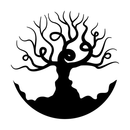 Fine Carving Stickers Beautiful Bare Tree Branches Living Bedroom Art Decoration