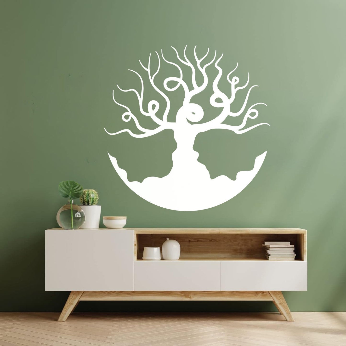 Fine Carving Stickers Beautiful Bare Tree Branches Living Bedroom Art Decoration