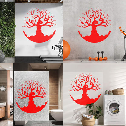 Fine Carving Stickers Beautiful Bare Tree Branches Living Bedroom Art Decoration
