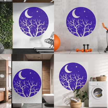 Vinyl Art Sticker Bedroom Good Night Stars Tree Branch Window Decals