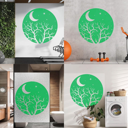 Vinyl Art Sticker Bedroom Good Night Stars Tree Branch Window Decals