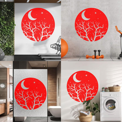Vinyl Art Sticker Bedroom Good Night Stars Tree Branch Window Decals
