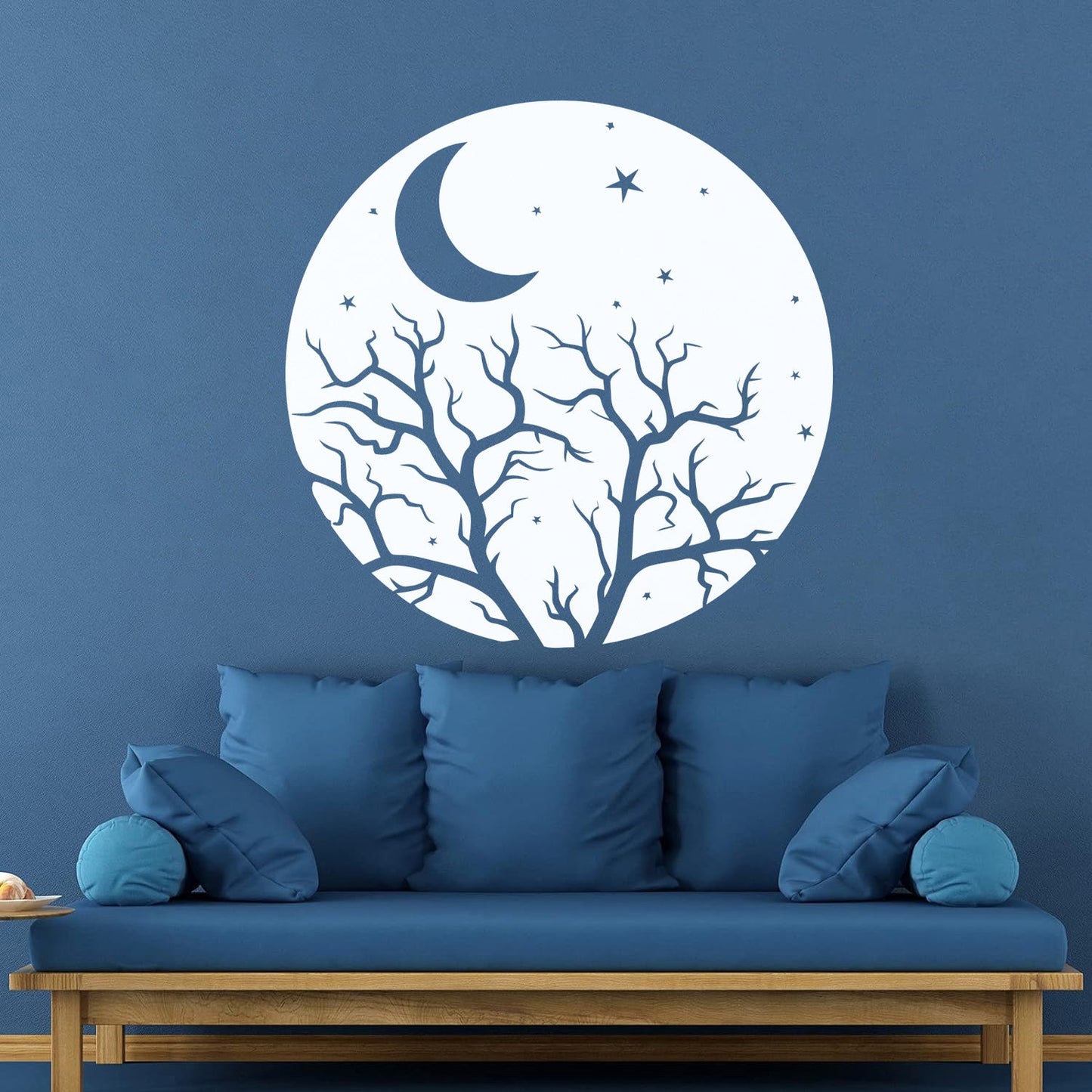 Vinyl Art Sticker Bedroom Good Night Stars Tree Branch Window Decals