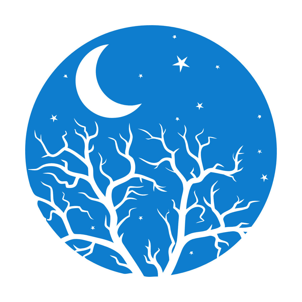 Vinyl Art Sticker Bedroom Good Night Stars Tree Branch Window Decals