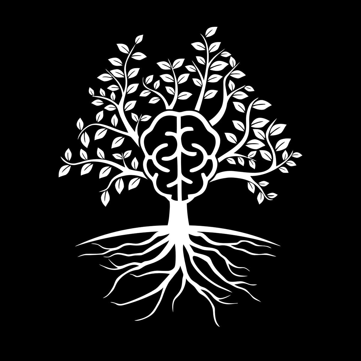 Fine Carving Decals Brain Tree Branch Leaves Home Can Modify And Add Information