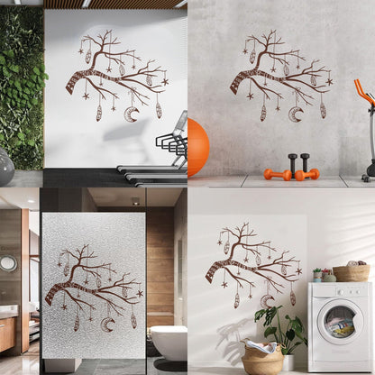 Vinyl Wall Stickers Branch Feathers Ation Tattoo Culture