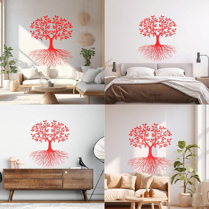 Vinyl Wall Decals Branch Tree Life Spring Roots Leaves Self Adhesive