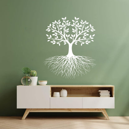 Vinyl Wall Decals Branch Tree Life Spring Roots Leaves Self Adhesive