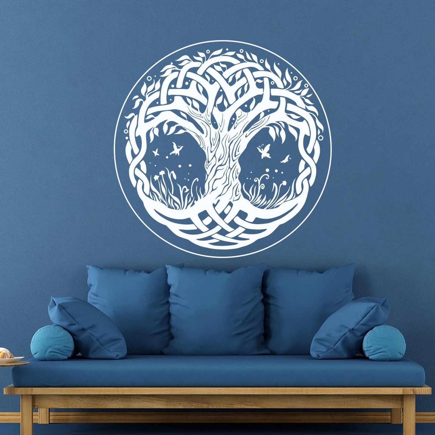 Wall Decals Pvc Celtic Tree Symbols Branches Leaves Roots Art Decoration