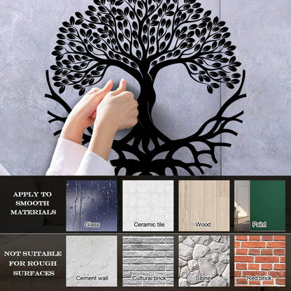 Wall Decals Circle Tree Of Life Symbol Roots Branches Glass Stickers