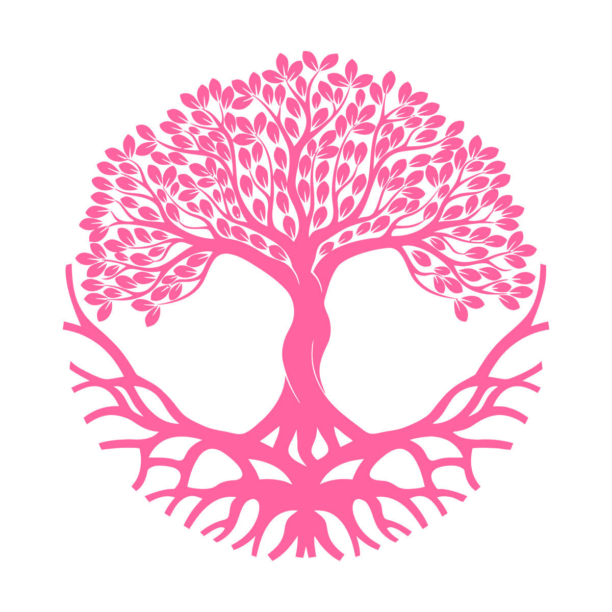 Wall Decals Circle Tree Of Life Symbol Roots Branches Glass Stickers