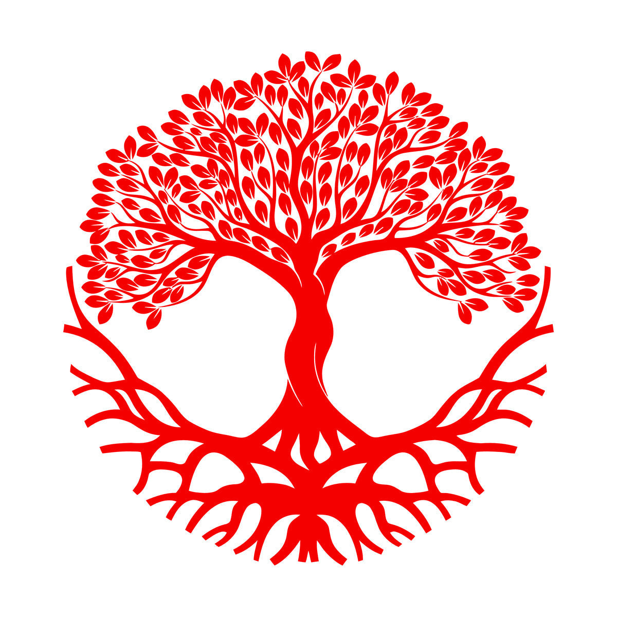 Wall Decals Circle Tree Of Life Symbol Roots Branches Glass Stickers