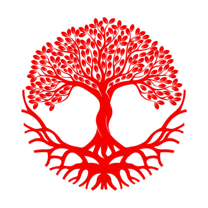 Wall Decals Circle Tree Of Life Symbol Roots Branches Glass Stickers