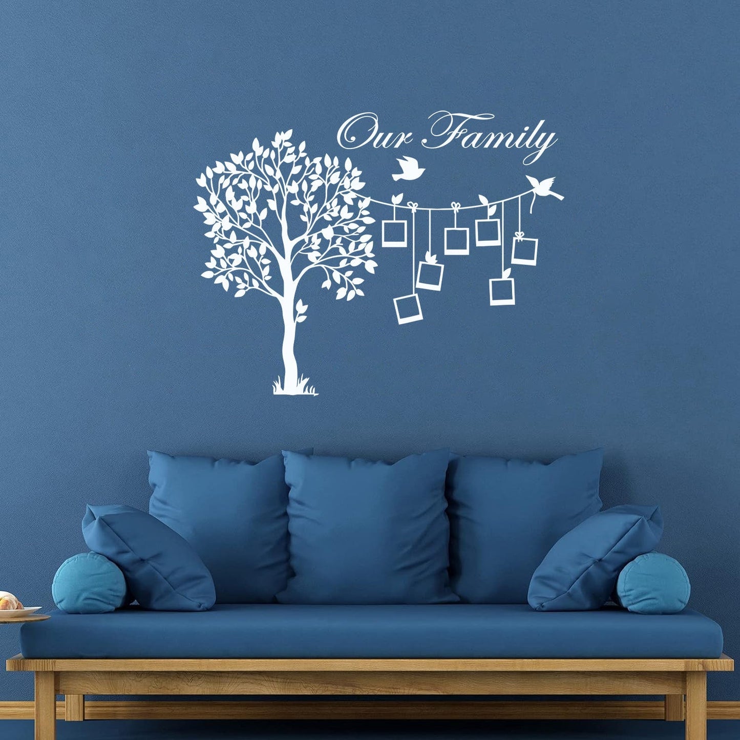 Engraving Stickers Family Tree Branch Photos Birds Multiple Size Options