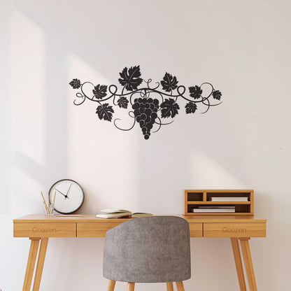 Wall Vinyl Sticker Decor Grape Branch Vine Berries Winery Wine Shop Tattoo Culture