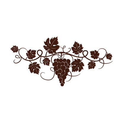 Wall Vinyl Sticker Decor Grape Branch Vine Berries Winery Wine Shop Tattoo Culture