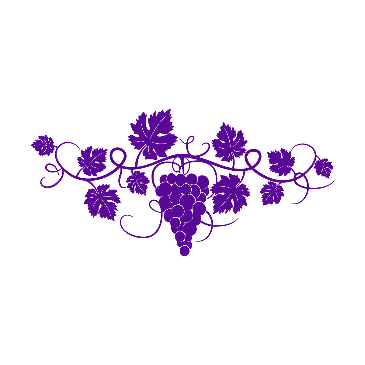 Wall Vinyl Sticker Decor Grape Branch Vine Berries Winery Wine Shop Tattoo Culture