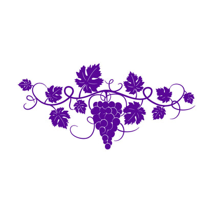 Wall Vinyl Sticker Decor Grape Branch Vine Berries Winery Wine Shop Tattoo Culture